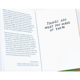 Simple handwritten text saying THINGS ARE WHAT YOU MAKE OF THEM in Quirky Collection for Creatives