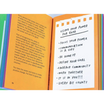 Open book with handwritten notes on using your power for good in Quirky Collection for Creatives