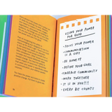 Open book with handwritten notes on using your power for good in Quirky Collection for Creatives