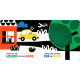 Yellow toy car with red roof in This Is My World by Hannah Eliot book