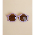 Cute Round Lilac Sunglasses with Brown Lenses for Babies and Toddlers