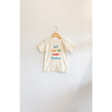 White Kids Graphic T-Shirt with colorful, polished prints and fade-resistant inks about hard things