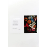 Floral art print with poetry excerpts and free shipping featuring a journal spread