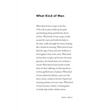 Poem What Kind of Man printed on white paper in Floral Art Print with free shipping