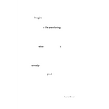 Minimalist poem scattered on a white page in Floral Art Print with free shipping