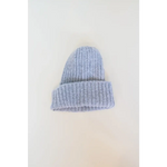 Light gray ribbed knit winter beanie from our small collection of super soft beanies