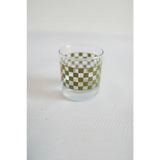 11oz Checkered Cocktail Glass - Polished Prints