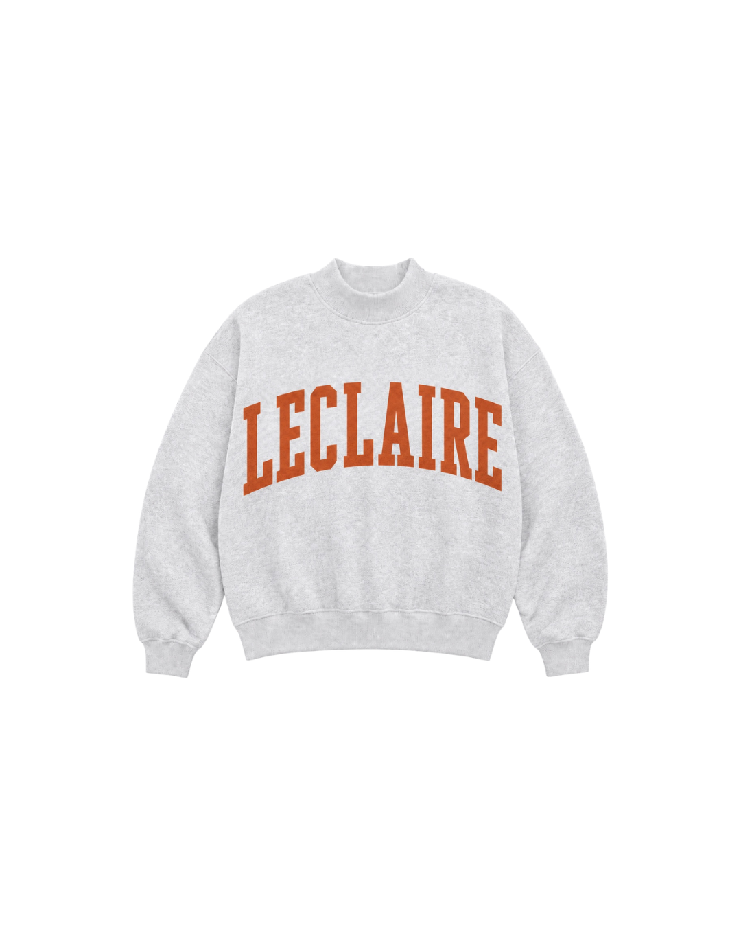 Leclaire Collegiate Inspired Mockneck in gray