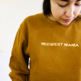 Midwest Mama | Embroidered Waffle Pullover