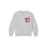 Knights Patch Collection Crewneck Sweatshirt in light gray, kids