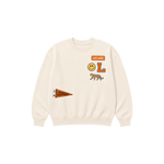 Leclaire Patch Inspired Crewneck Sweatshirt in natural, kids