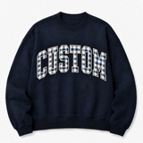 Custom Patterned Varsity Sweatshirt