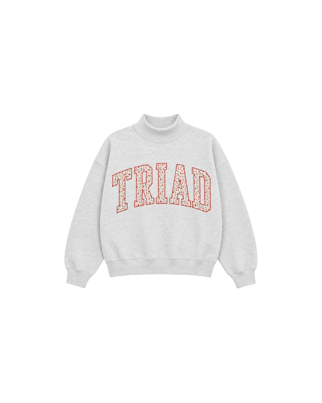 Triad Adult Mockneck in heather gray