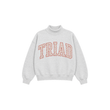 Triad Adult Mockneck in heather gray