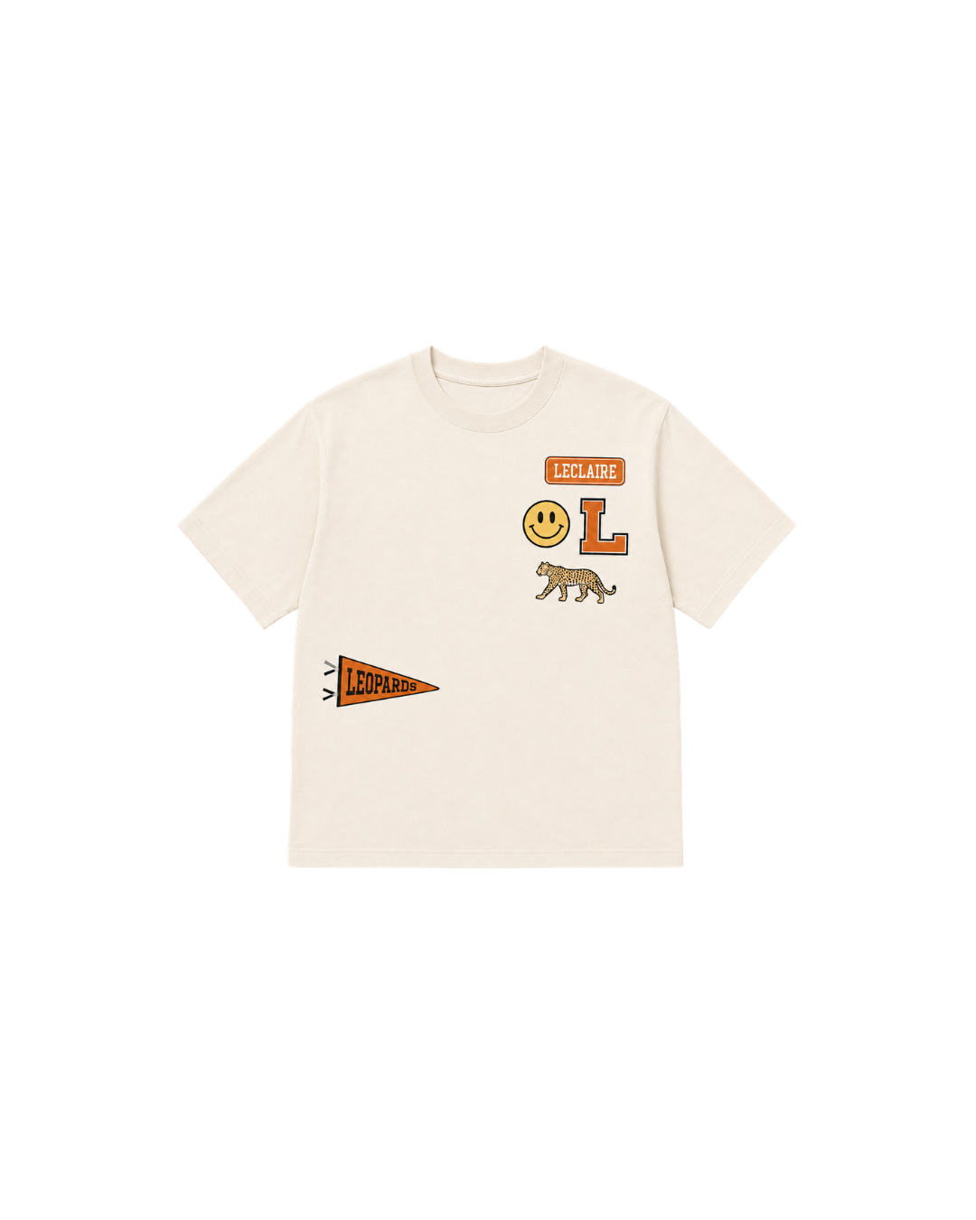 Leclaire Patch Inspired T-Shirt in natural