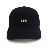 LFG Embroidered Dad Hat - Black Cotton Unisex