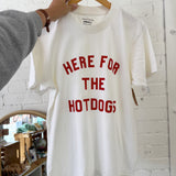 Here For The Hotdogs Unisex Oversized Tee