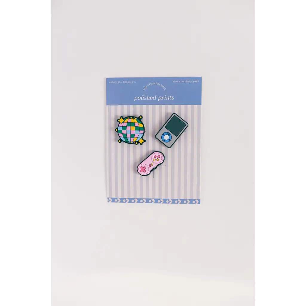 90s Nostalgia Clog Charm Set | 3 Pack - 380 Misc