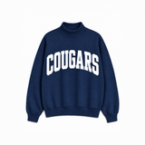 Albert Cassens Cougars Navy Adult Mockneck