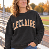 Leclaire Elementary Gingham Adult Crewneck Sweatshirt