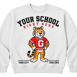 Custom Printed Varsity Mascot Sweatshirt