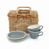 Basket with Glassware