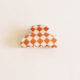 Brown Checkered | Medium Hair Clip
