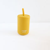 Silicone Straw Cup with Lid | Toasted Nut