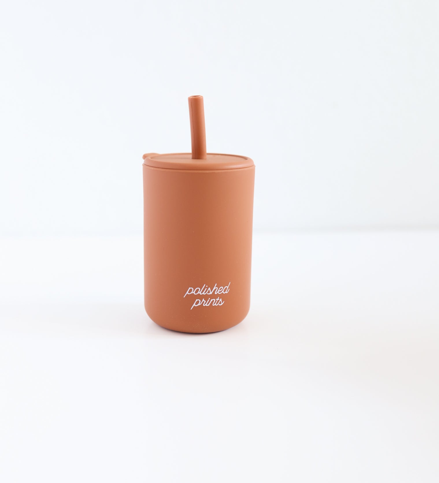 Silicone Straw Cup with Lid - Primary Color Edition