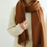 The Essential Wool Blend Scarf in Caramel