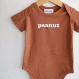 Peanut Organic Cotton Baby Onesie