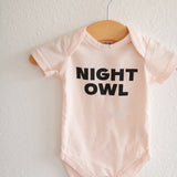 Night Owl Organic Cotton Baby Onesie