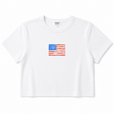 Liberty and Justice Americana Mom Crop