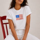 Liberty and Justice Americana Mom Crop