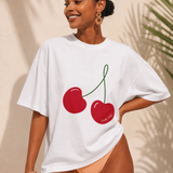 Locally Made Cherry Vintage Inspired Oversized Tee