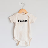 Peanut Organic Cotton Baby Onesie
