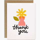 Thank You Flower Vase Card