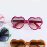 Heart Shaped Sunglasses for Babies + Kids | Brown