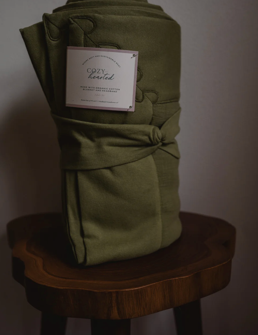 The Cozy: Organic Cotton Blanket | From Cozy-Hearted