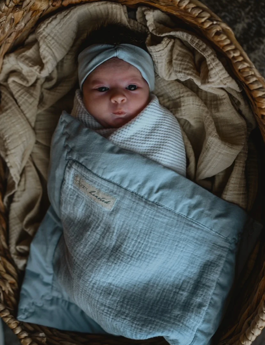 Mini Cozy: Organic Cotton Blanket | From Cozy-Hearted