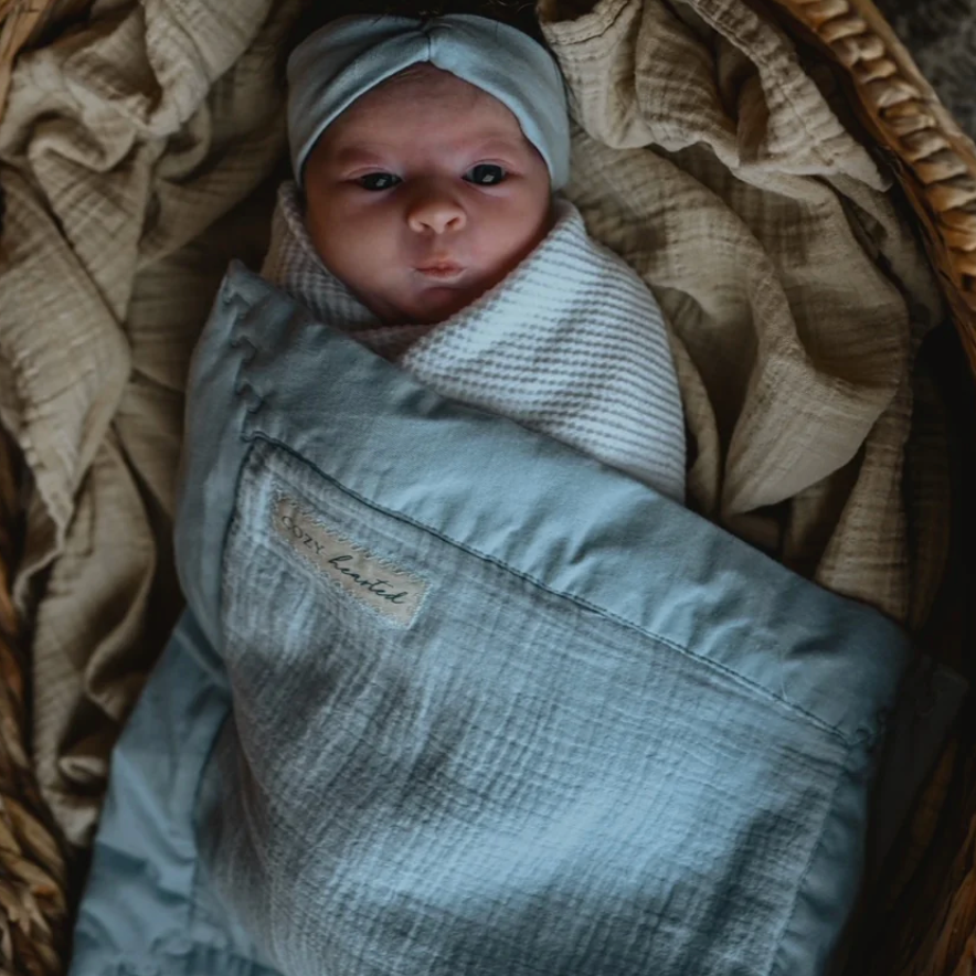 Mini Cozy: Organic Cotton Blanket | From Cozy-Hearted