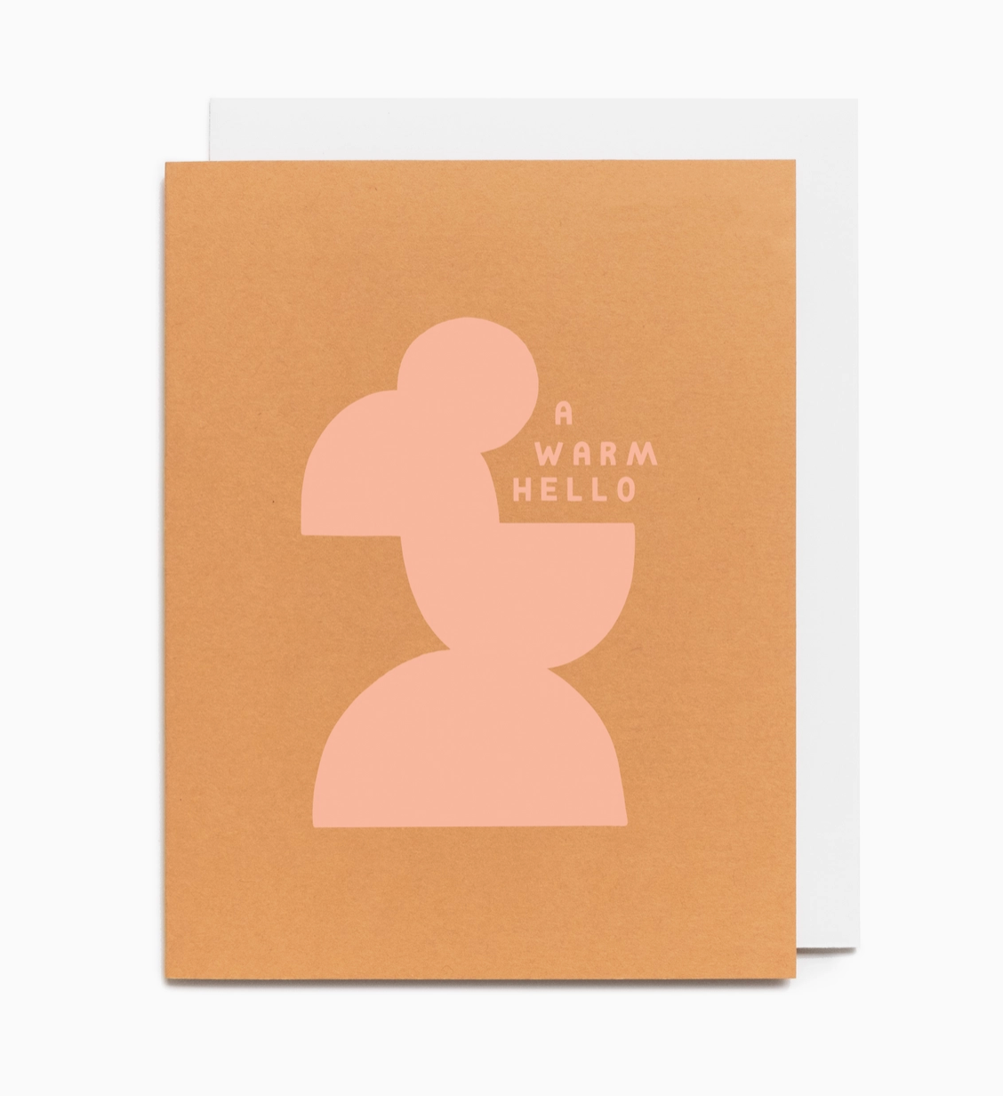 Warm Hello Silhouette Card - Polished Prints