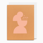 Warm Hello Silhouette Card - Polished Prints