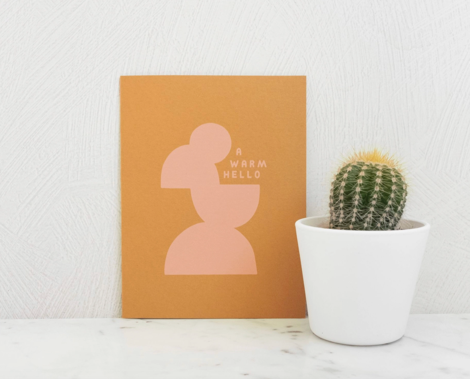 Warm Hello Silhouette Card - Polished Prints