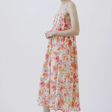 Warm Multi-Color Floral Baby Doll Dress