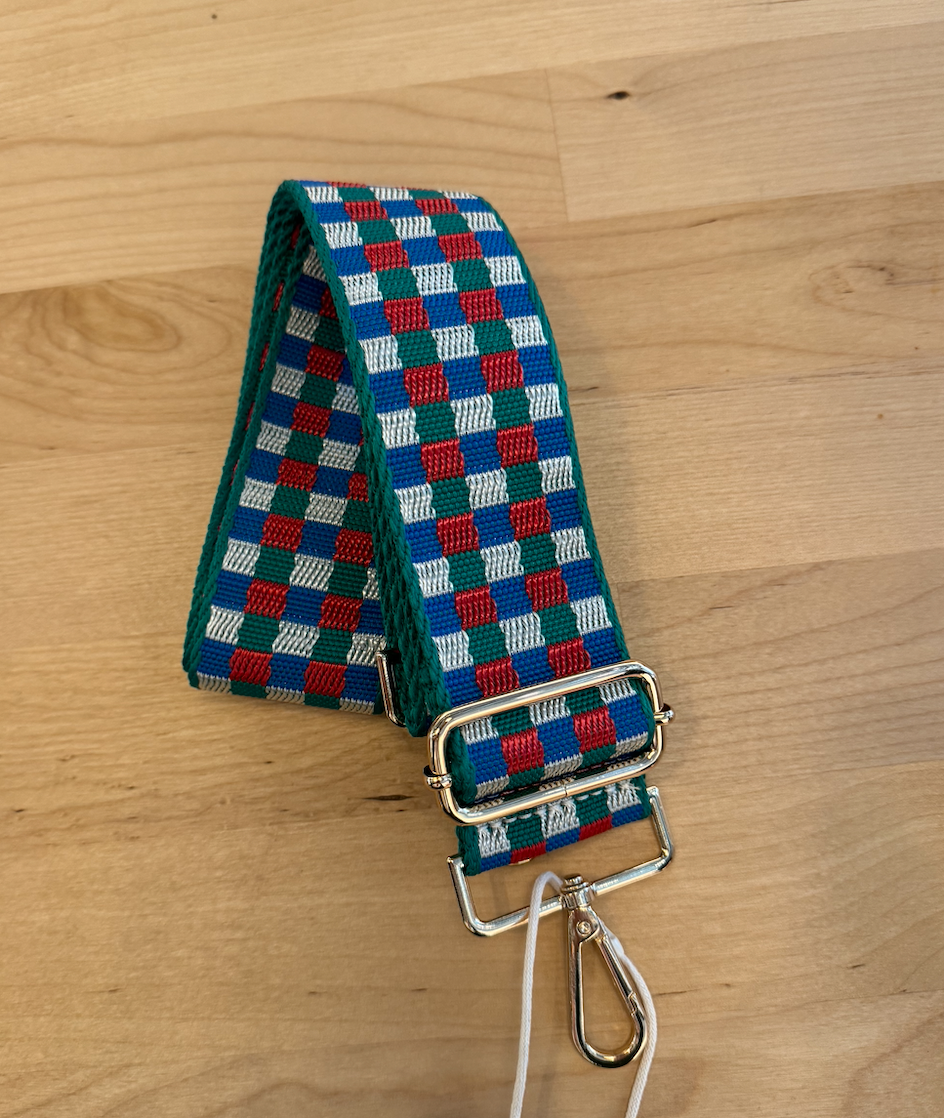 Checkerboard Adjustable Purse Strap