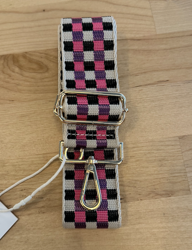 Checkerboard Adjustable Purse Strap