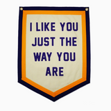 I Like You Just the Way You Are Camp Flag • Kelle Hampton X Oxford Pennant Original