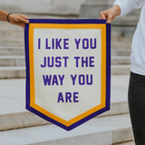 I Like You Just the Way You Are Camp Flag • Kelle Hampton X Oxford Pennant Original