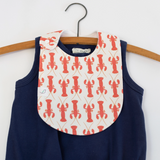 Charlie Snap Bib - Lobsters